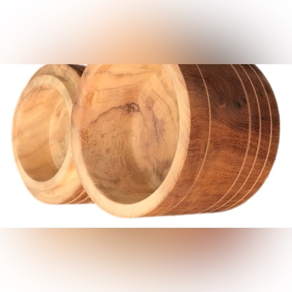 Burl wood Lathed Lidded Canister“Round BOX W/ Wood Lid Desk Storage Decorative - Picture 15 of 15